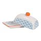 image 4 of Nicola Spring Hand-Printed Butter Dish - 18.5 x 12cm - Blue Multi