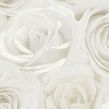 World Of Wallpaper Melany Rose Wallpaper - Ivory/Cream - 10m x 53cm | Yellow