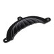 image 1 of Hammer & Tongs Fluted Cabinet Drawer Pull - W130mm x H60mm - Black Black