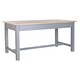 image 1 of Dining Table DKD Home Decor Grey Natural Wood Paolownia wood MDF Wood 161.5 x 81.5 x 78 cm 161,5 x 81,5 x 78 cm N/A