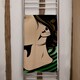 image 2 of portrait of woman Designer Bath Towel | Multi