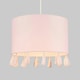 image 3 of ValueLights Modern Pink Drum Tassel Ceiling Pendant Light Shade