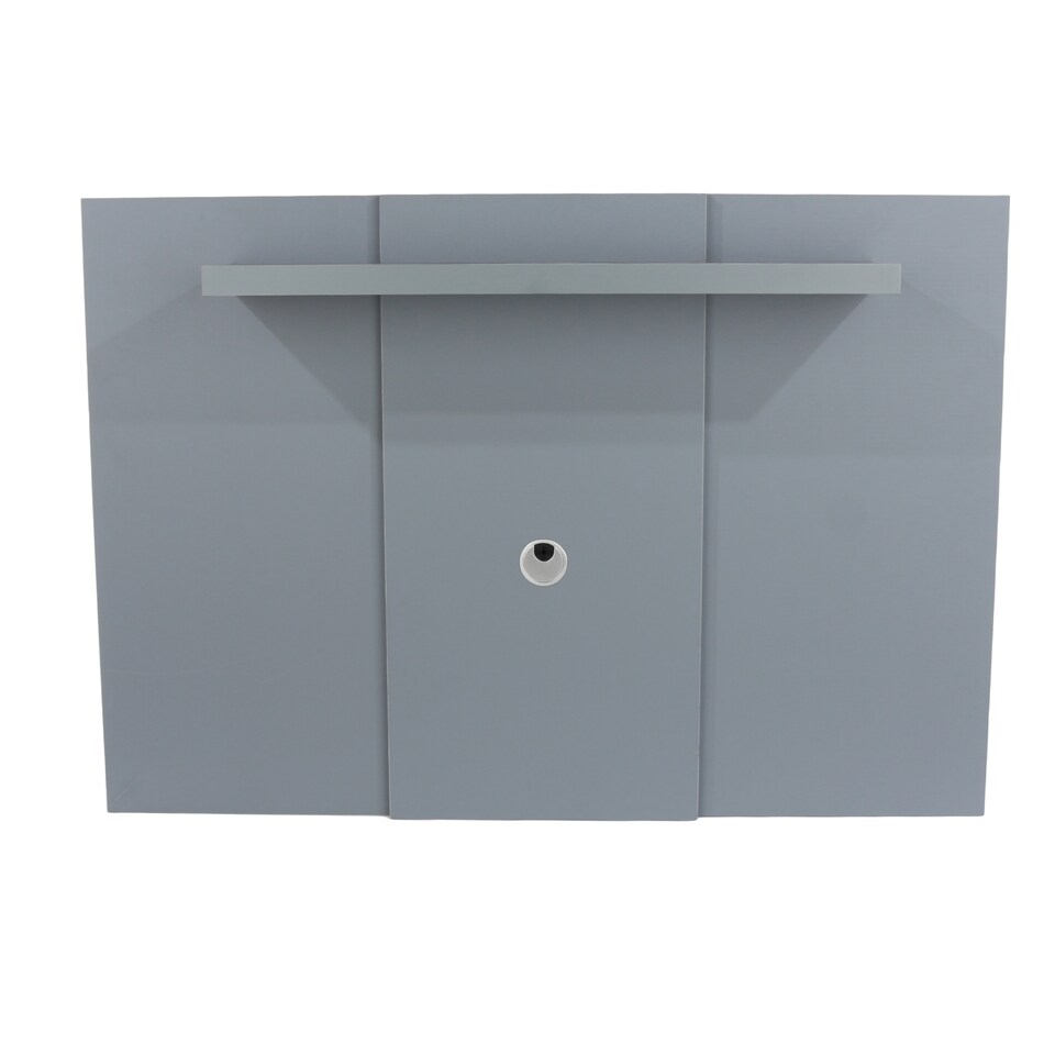 image 1 of Lido TV Display Wall Panel - Extendable or Fixed Media Panel with Adjustable Shelf for TVs