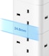 image 9 of VonHaus Tower Extension Lead with 8 Plugs and 2 USB-C Ports