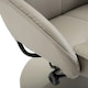 image 8 of HOMCOM Swivel Armchair with Footstool and Adjustable Backrest Grey