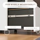 image 6 of Vinsetto File Cabinet with Lock Hanging Bar for Letter A4 Legal Size White