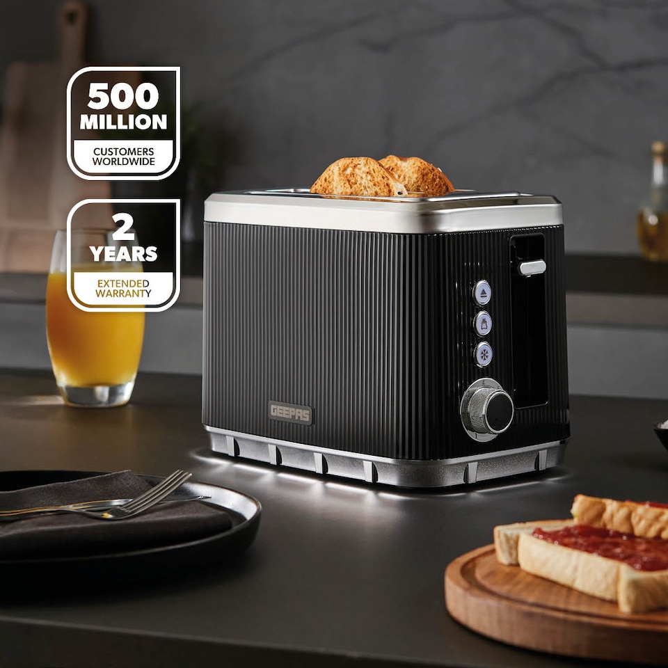image 1 of Geepas 23L Digital Microwave, 1.7L Kettle & 2 Slice Toaster Set