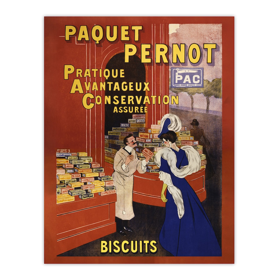 image 1 of Biscuits Pernot Vintage Advert Vintage Wall Art Print Cappiello 12x16"