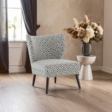 Interiors By Premier Supportive Seating Greek Key Design Lounge Chair, Nordic Design Wooden Chair, Contemporary Accent Chair Multi