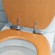 image 7 of Harbour Housewares Wooden Soft Close Toilet Seat - Beech | Brown | Brown