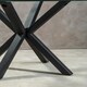 image 3 of Interiors By Premier Elegant Glass Top Dining Table With Black Metal Legs, Contemporary Dining Table, Sturdy Modern Table Black