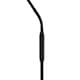 image 3 of Traditional Reading Floor Lamp in Matte Black with Toggle Switch and Glass Shade | Black