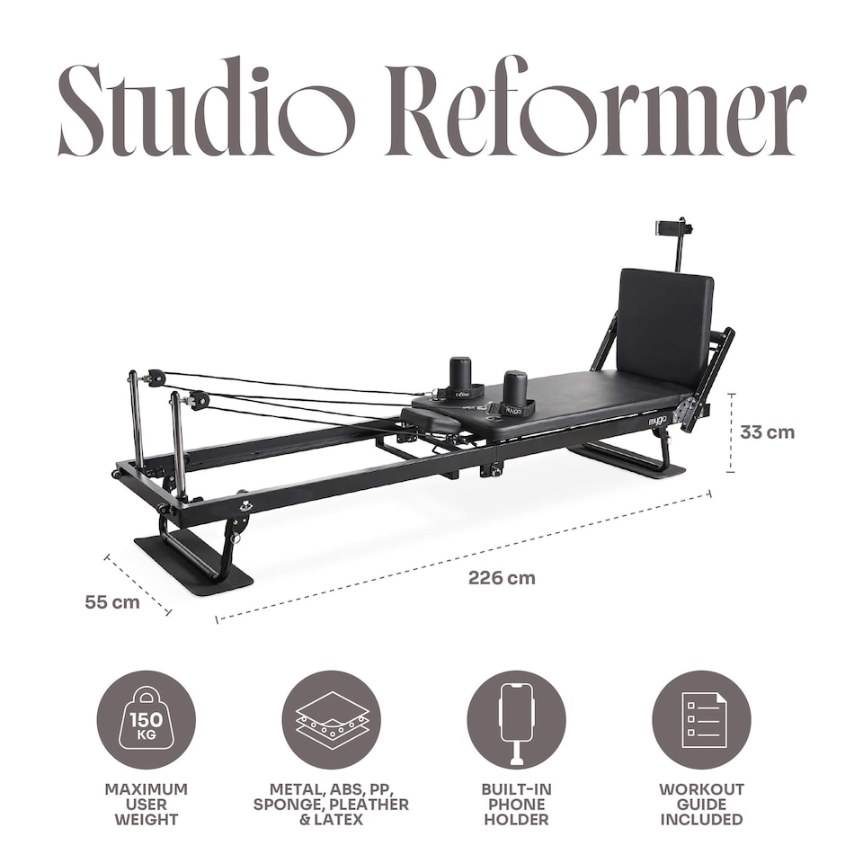 image 1 of Myga Studio Pilates Reformer - Black
