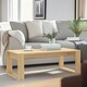 image 6 of Rectangular Coffee Table Living Room Furniture Oak Brown
