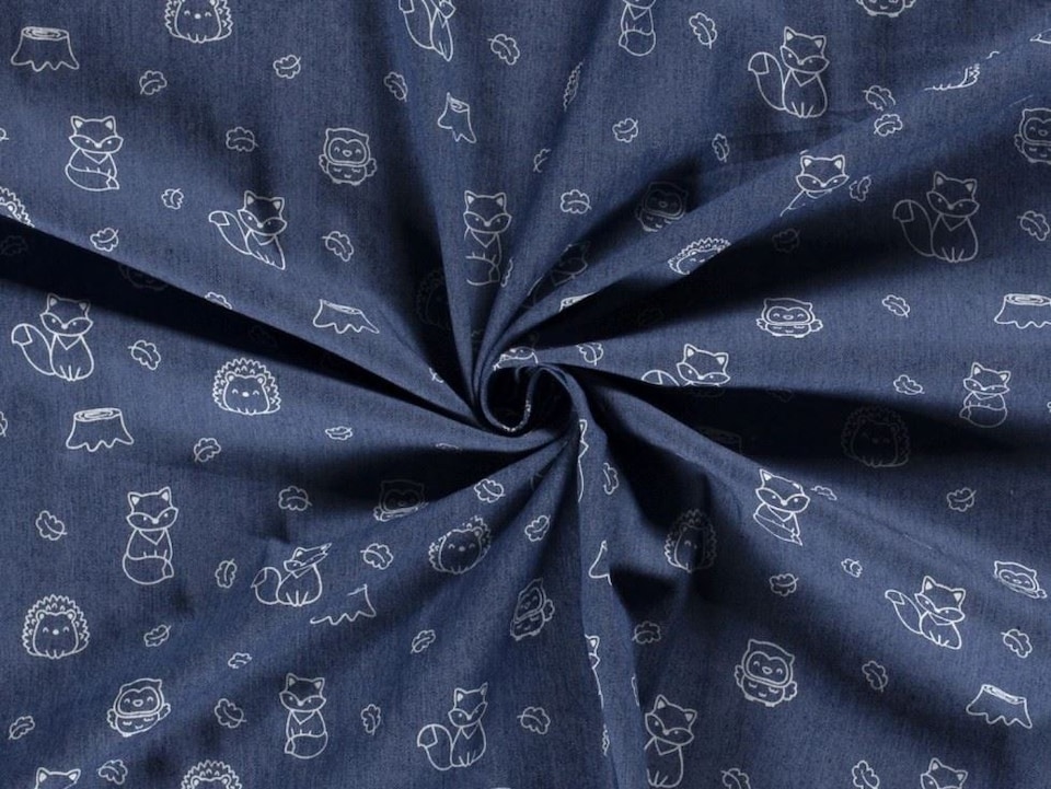 Blue Stretch Woven Denim Fabric for Dressmaking, 145cm / 57" Wide - per metre