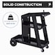 image 6 of DURHAND Welding Cart Welder Trolley Garage for Gas Bottles w  Safety Chain, Wheels, Black