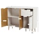 image 3 of Vida Designs 3 Door 1 Drawer Sideboard Buffet Cabinet Storage, White & Oak | White | White & Oak | 1