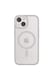 image 4 of QDOS Hybrid Soft + Snap (MagSafe) Case for iPhone 15 - White Grey | White
