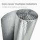 image 5 of Radiator Foil Insulation Roll Reflector Panels - Energy Saving Radiator Heat Deflector for Home Heating | Silver | 1m x 25m - Roll | 1