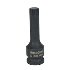 M14 x 78mm Impacted Impact Extra Long Spline Bit 1/2" Drive Male Socket