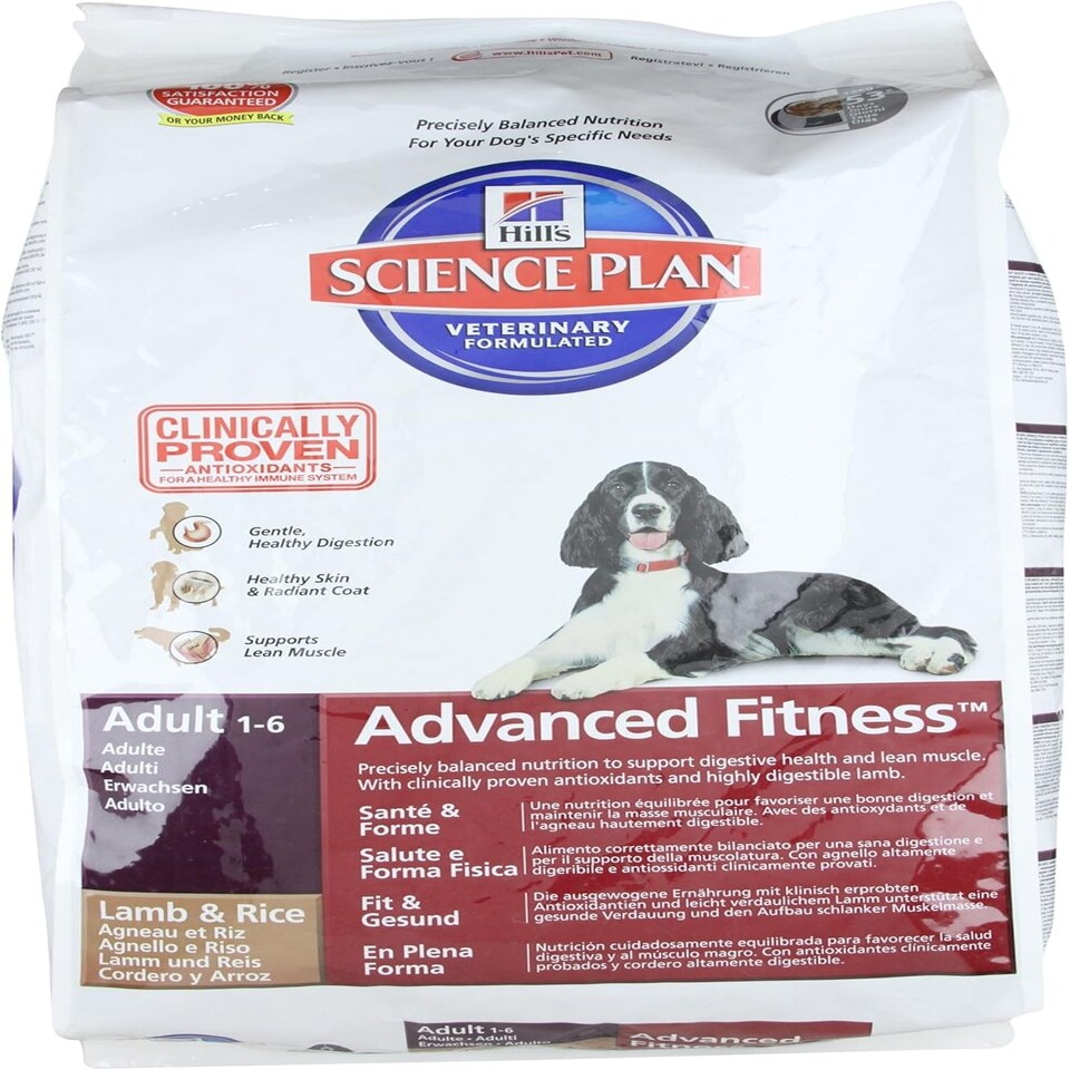 image 1 of Hills Science Plan Adult Dog Food Lamb and Rice 12kg Bag Dry