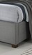 image 3 of 4ft6 Double Light Grey, Tall Headboard, Fabric Upholstered Bed Frame Bedstead. | Grey | Light Grey | Double