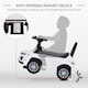 image 4 of HOMCOM 3-in-1 Ride On Car Foot To Floor Slider Toddler w/ Horn Steering White