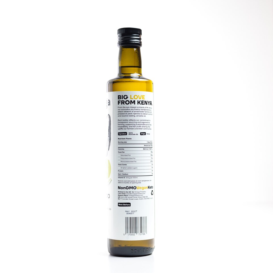 image 1 of Omega Pressery Light Avocado Oil 500ml