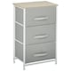 image 6 of HOMCOM 3-Tier Storage Dresser Tower with Adjustable Feet Steel Frame Home