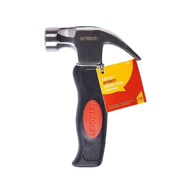 Amtech Magnetic Stubby Claw Hammer 10oz - One Colour - One Size