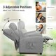 image 5 of COSTWAY Recliner Chair Single Sofa with Adjustable Backrest Grey Grey
