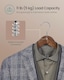 image 5 of 20-Pack Wooden Clothes Hangers with Shoulder Notches, Trouser Bar and Swivel Hook, Dark Walnut