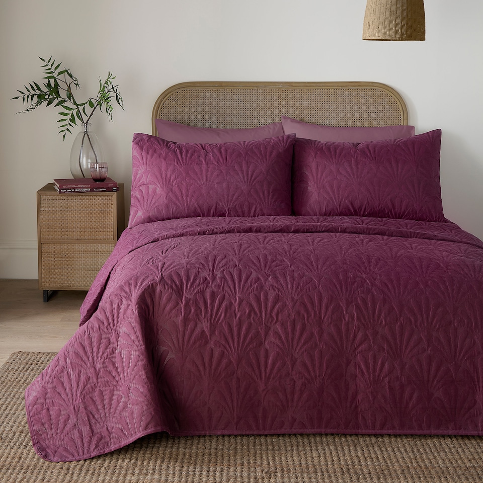 image 1 of Serene Cavali Bedspread Berry