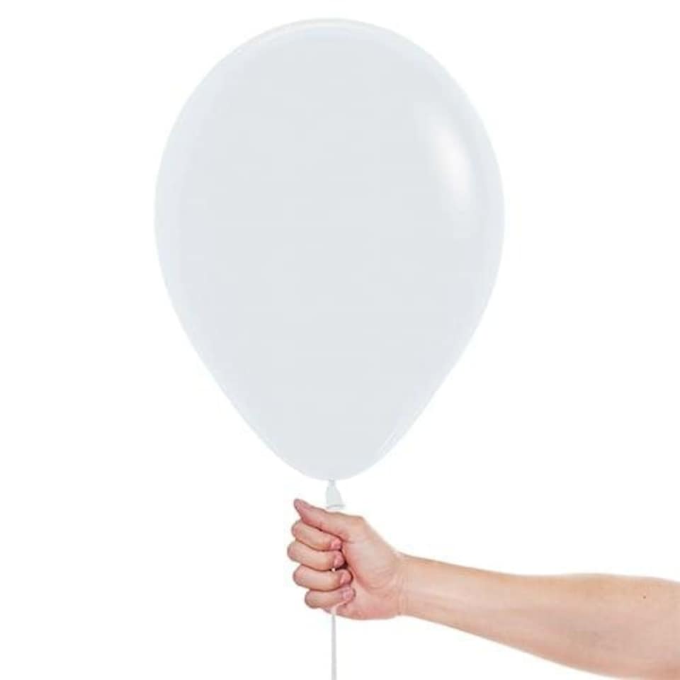image 1 of Fashion Solid White Sempertex Biodegradable Latex Balloons 30cm / 12 in - Pack of 50 White