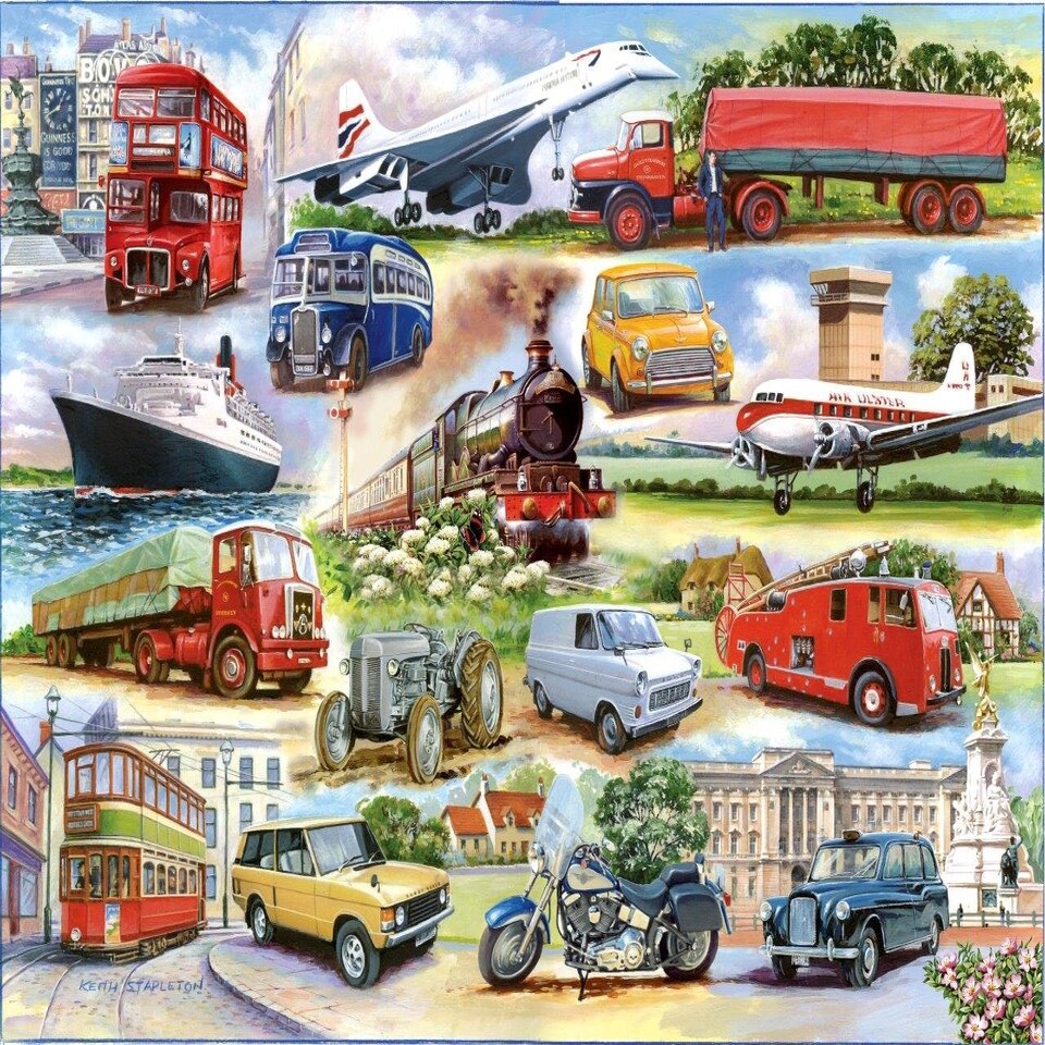 The House of Puzzles, Golden Oldies 1000 Piece Jigsaw Puzzle Tesco