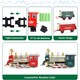 image 3 of 13-Piece Classic Toy Train Set for Kids With Light Smoke Realistic Sounds & 11ft Track Perfect for Christmas Display & Year Round Play