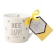 image 4 of English Tableware Company Bee Happy Cream Fine China Mug