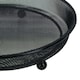 image 7 of Heavy Duty Black Mesh Metal Ground Wild Bird Feeder Feeding Tray 22cm