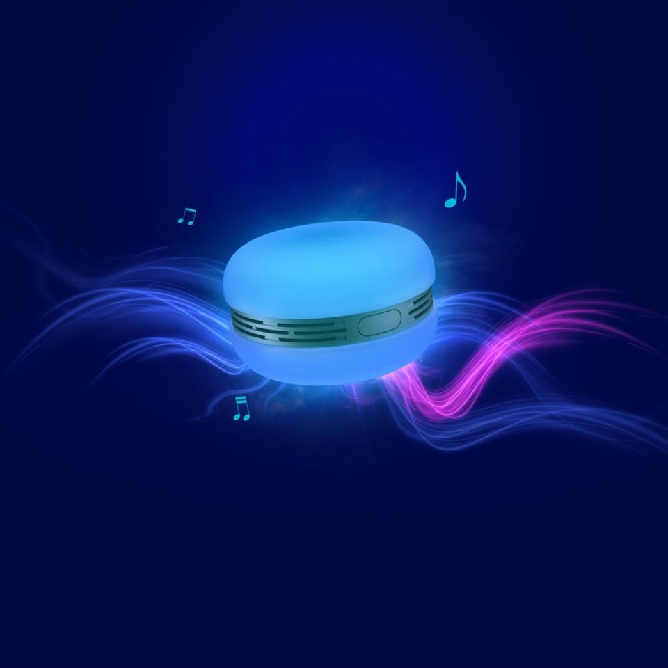 image 1 of Osram Smart+ Macaron Bluetooth Rechargeable Portable Audio Speaker Blue