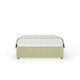 image 2 of Cream Naples Velvet No Drawer Divan Base Single