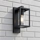 image 1 of CGC ABEL Matt Black Box Lantern Wall Light