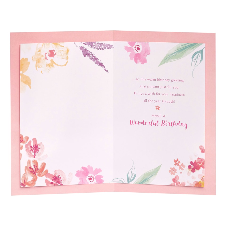 image 1 of Friend Birthday Card - Floral