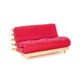 image 1 of 4ft Small Double Futon Mattress And Base Set in Pink