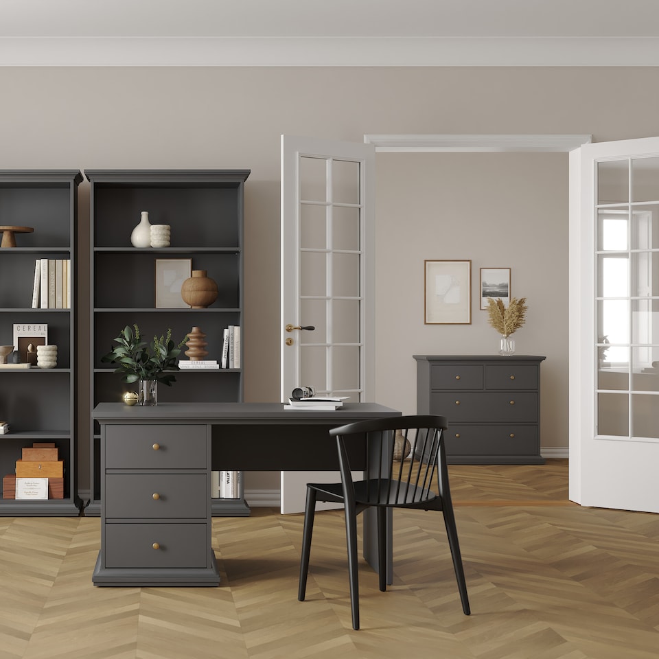 image 1 of Paris Chest of 4 Drawers in Matt Grey