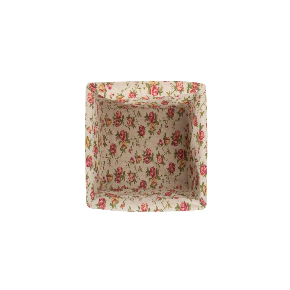 image 1 of Double Steamed Garden Rose Willow Storage Baskets Multi | Multi | L