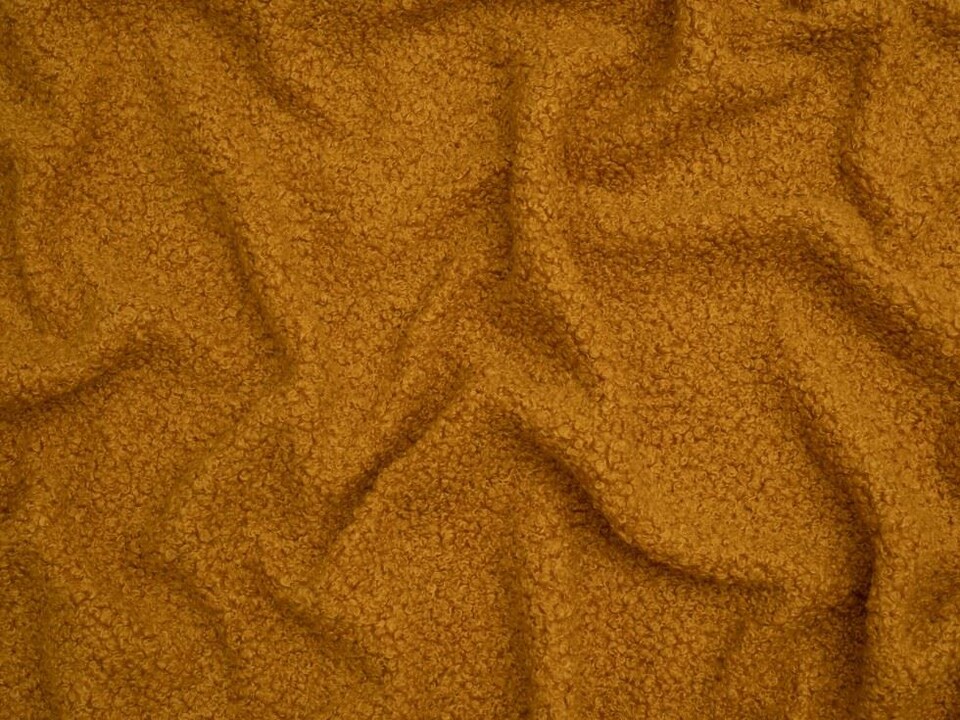 Gold Teddy Faux Fur Coating Fabric for Dressmaking, Toy Making, 150cm / 59" Wide - per metre