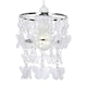image 2 of ValueLights Clear Acrylic Butterfly Silver Pendant Ceiling Light Shade