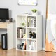 image 2 of HOMCOM Cubic Cabinet Bookcase Storage Shelves for Home Office, White