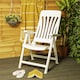 image 4 of Resol Blanes Reclining Garden Chair - White | White | White