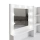 image 7 of Eva LED Dressing Table Set | White | White